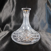 Cut Crystal Ships Decanter with Water Spots and No Stopper # 22614 - $14.80