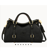 Dooney &amp; Bourke Florentine Large Satchel Black Leather Gold $578 - $4,046.68 MXN