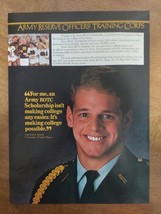 ROTC Scholarship Army Reserve Officers Training Corps 1987 Vintage Print... - $8.90
