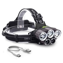 Rechargeable Zoom Led Headlamp Fishing Headlight Torch Head Lamp Camping Headlam - £68.93 GBP