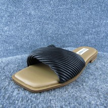 Steve Madden Limitt Women Slide Sandal Shoes Black Synthetic Size 6 Medium - £22.22 GBP