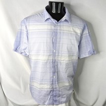 Men&#39;s Shirt Calvin Klein Button Up Shirt Purple Plaid XXL - £7.59 GBP
