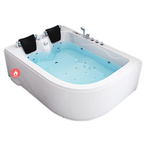 Whirlpool massage hydrotherapy White bathtub hot tub 70.8&quot; X 47.2&quot; Verona - $3,199.00