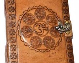 5&quot; X 7&quot; 7 Chakra Embossed Leather W/ Latch - $40.60