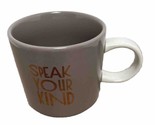 Starbucks 2017 Speak Your Kind Coffee Cup Mug Embossed - £9.24 GBP