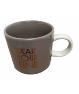 Starbucks 2017 Speak Your Kind Coffee Cup Mug Embossed - £8.31 GBP