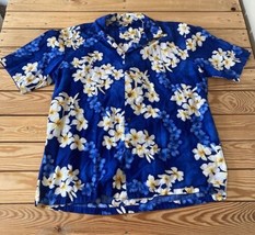 Vintage Hawaii Station Men’s Short Sleeve Button up Floral Shirt Size L ... - £17.30 GBP