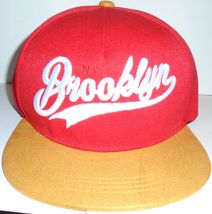 Brooklyn embroidered logo snap back hat - new - £5.57 GBP