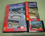 Wimbledon Championship Tennis Sega Genesis Complete in Box - $9.49