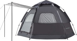 Hexagonal Design, Instant Tent, Pop-Up Tent, Camping Tent For Four, Easy... - £122.69 GBP