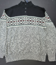 Chaps 100% Cotton Button Mock Neck Sweater Men&#39;s  M NWT - £31.84 GBP