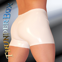 Thunderbox Glossy White PVC Gladiator Shorts! S-M-L-XL - $30.00