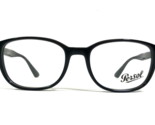 Persol Gafas Monturas 3163-V 95 Negro Cuadrado Completo Borde - £111.15 GBP