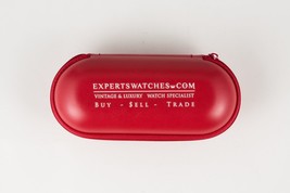 Experts Watches Watch Box Travel Service Case with Foam Inserts Zipper Red - £11.18 GBP