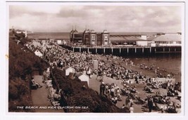 Postcard RPPC The Beach &amp; Pier Clacton On Sea England UK - £3.88 GBP