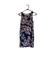 ANN TAYLOR PETITE Size XSP Navy Blue Floral Print Dress Sleeveless Keyho... - €15,43 EUR