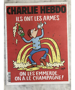 Charlie Hebdo Red Cover No 1217 Nov 18, 2015 ILS ONT LES ARMES - $135.66 CAD