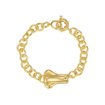 3D Imitated Nose Bracelet For Women Gold Color Bracelets Free Shipping Items Cha - £30.09 GBP