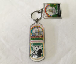 Vintage Washington DC rainbow panda U.S. Capitol keyring - $19.75