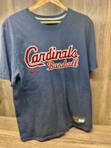 St. Louis Cardinals Nike Team Blue/Red Baseball Authentic T-Shirt MLB - Men’s L - £14.22 GBP