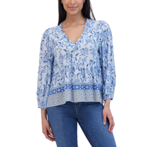 Lucky Brand Ladies&#39; Printed Henna Gauze Top - $29.32