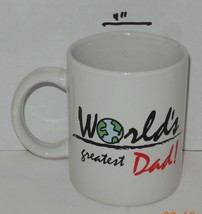 &quot;Worlds Greatest Dad!&quot; Coffee Mug Cup Ceramic - $9.55