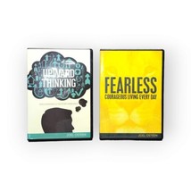 Fearless Courageous Living Every Day &amp; Upward Thinking by Joel Osteen CDs / DVDs - £11.84 GBP