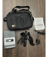 Vintage RCA Cassette Tape Recorder Player Power Adapter Microphones Case... - $63.18 CAD