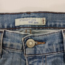 Levi's 505 Womens Straight Leg Blue Denim Zip Button Jeans Size 6 Medium (28×31) image 5