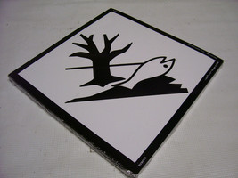 50 LOT Environmentally Hazardous Placard Vinyl Sign Environmental Hazard 10.75 - £18.21 GBP