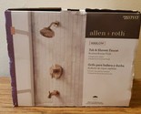 NEW Allen + Roth Tub and Shower Faucet Brushed Bronze Finish Harlow 2517117 - $79.99