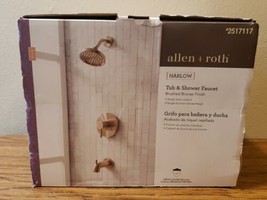 NEW Allen + Roth Tub and Shower Faucet Brushed Bronze Finish Harlow 2517117 - £63.20 GBP