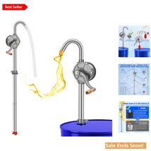 High-Flow Aluminum Drum Pump - 6 GPM Manual Pump for 5-55 Gallon Barrels - $71.23
