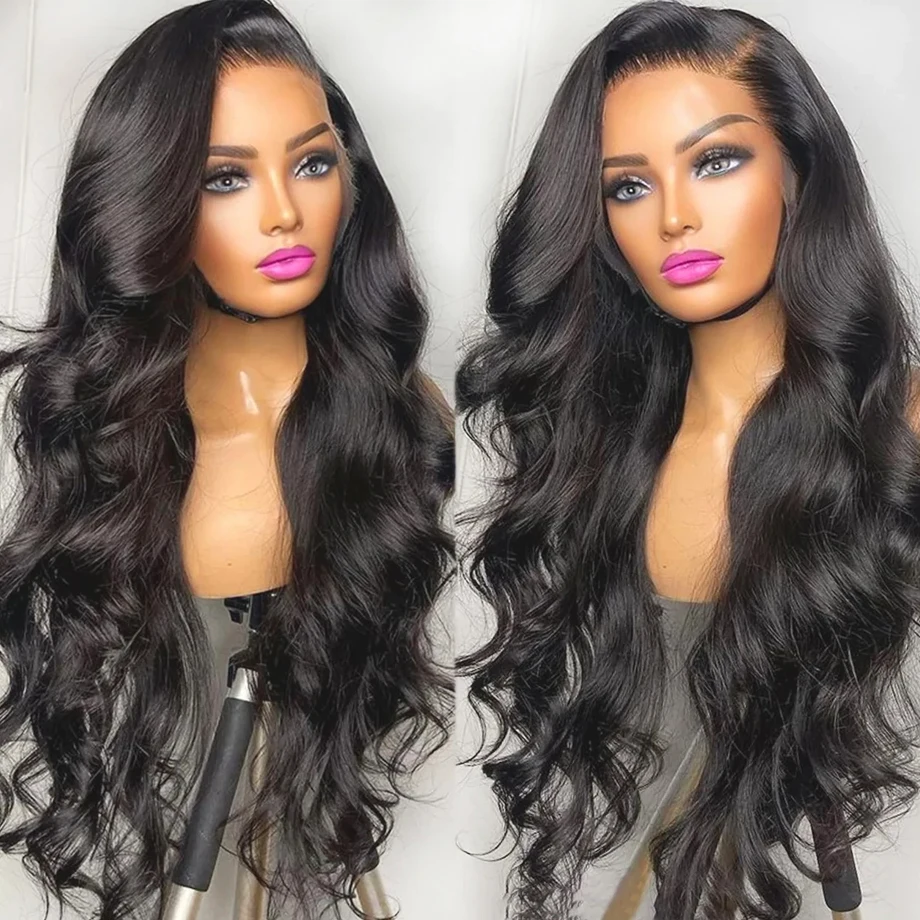 Body Wave Lace Front Wig Human Hair Wigs Glueless Indian Wavy Hair Wigs F - £71.96 GBP+