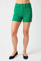 Judy Blue Green Tummy Control Garment Dyed Denim Shorts - $45.00