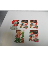 5 Vintage Merry Christmas School Teacher Dog cards Envelopes new unused - $375.01 MXN