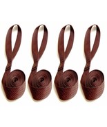 Sail Ties 55&quot;, Box Stitched 1&quot; Polypropylene Webbing - Brown - 4 Pc. Set - $344.18 MXN