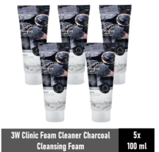 5 x 3W Clinic Foam Cleaner Charcoal Removing Makeup Residues DHL EXPRESS - £47.40 GBP