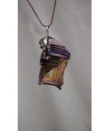 Bismuth pendant with silverplated bail - €21,75 EUR