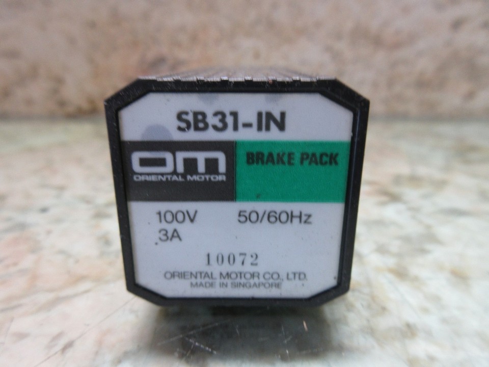 ORIENTAL MOTOR BRAKE PACK SB31-IN 100V 3A 50/60HZ 10072 CNC EDM Item image 2