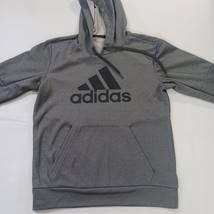 Adidas RN#88387 Men's Gray Drawstring Hoodie Pullover Sweatshirt Size Small image 12