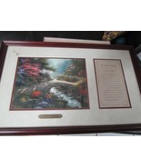  BRIDGE OF FAITH THOMAS KINKADE 21 X 13&quot; ACCENT FRAMED PRINT BIBLE ST JOHNS - $123.75