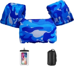 Kids Swim Life Jacket Vest for Swimming Pool Swim Aid Floats with Waterproof Pho - £28.05 GBP
