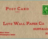 1912 Advertising Postcard Lutz Wall Paper Company Buffalo New York NY G1 - $39.55