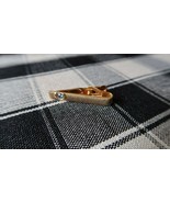 Vintage Swank Blue Stone Accent Gold Tie Clip 3.5cm - £9.51 GBP