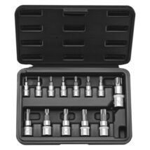 Torx Bit Socket Set 13-Piece Star T8 - T60 Set S2 Alloy Steel and Cr-V S... - $31.43