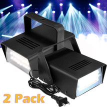2 Dj Strobe Light Mini Disco Flash Light Stage Effect Lighting Club Part... - £35.60 GBP
