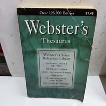 Webster&#39;s Thesaurus - $3.70