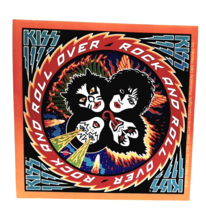 KISS Rock And Roll Over  Peel &amp; Stick Sticker 4&quot; X 4&quot; - $4.29