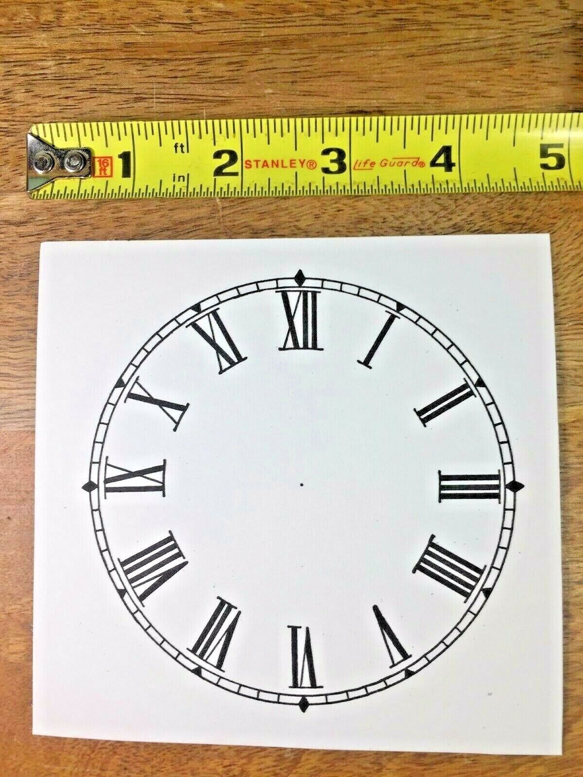 4 INCH PAPER CLOCK DIAL ROMAN NUMERAL (PAPER DIAL LOT 160) - $6.98